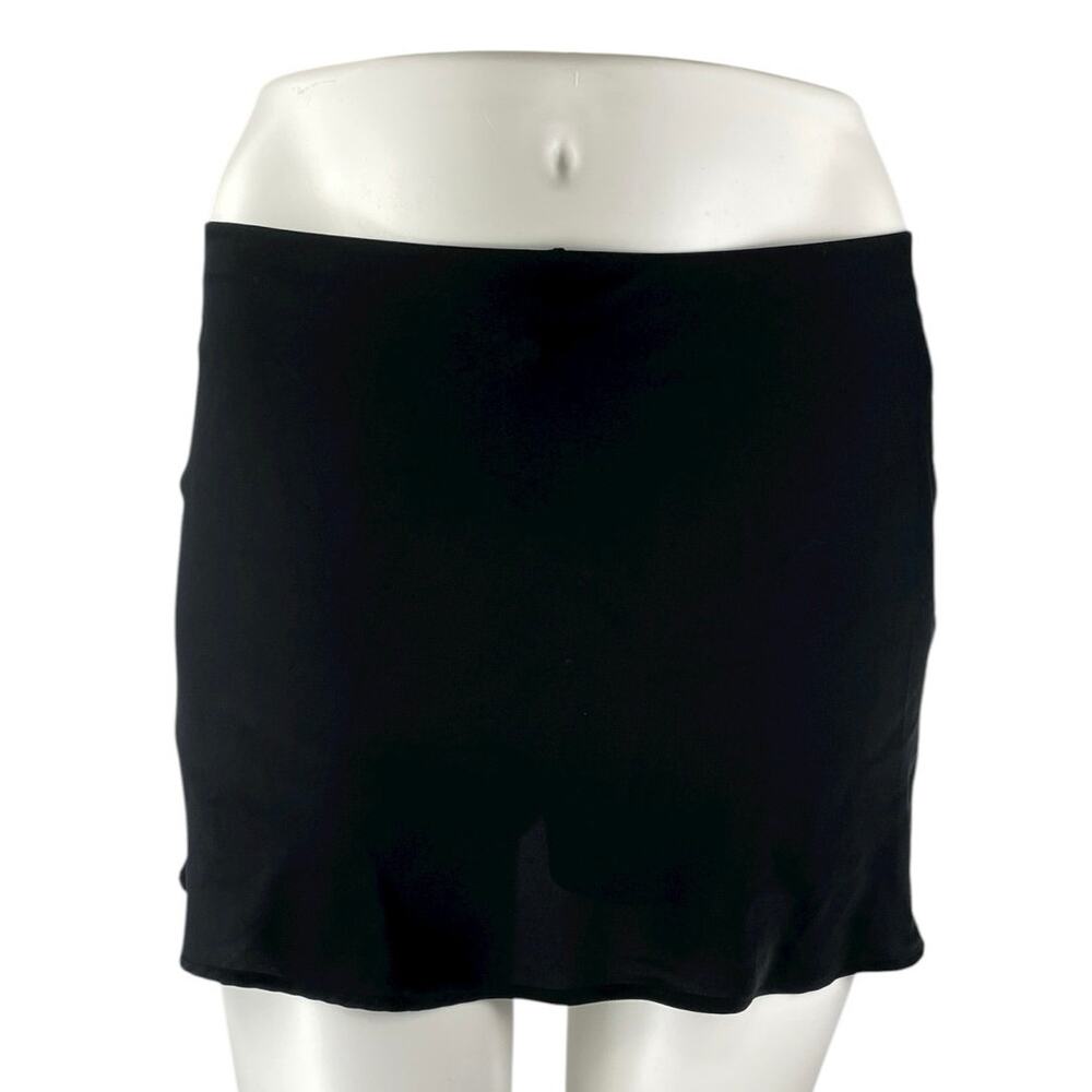 Abercrombie & Fitch Women's Black Low Waist Straight Pencil Mini Skirt Size L